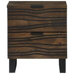 vidaXL Meubles de chevet - 2 pièces  40x33.5x46 cm  en bois massif de mangue