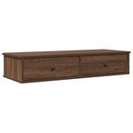 vidaXL Étagère murale avec tiroirs chêne marron bois d'ingénierie