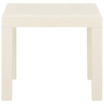 vidaXL Salon de jardin 3 Pièces avec coussins Plastique Blanc