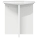 vidaXL Support de Plante 2 pièces Blanc brillant 40 x 40 x 40 cm
