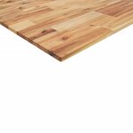 vidaXL Dessus de table rectangulaire 100x80x2 cm bois massif d'acacia