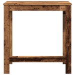 vidaXL Table de bar vieux bois 102x50x103 5 cm bois d'ingénierie