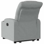vidaXL Fauteuil inclinable Gris clair Tissu