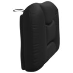 vidaXL Coussin de tête de lit Hvar noir 90 cm similicuir