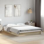 vidaXL Cadre de lit sans matelas chêne sonoma 120x190 cm