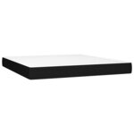 vidaXL Matelas de lit à ressorts ensachés fermeté moyenne Noir 160x200x20 cm Tissu