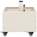 vidaXL Base de parasol avec jardinière Blanc 45 x 45 x 45 cm Acier