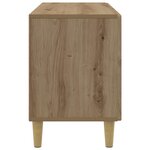 vidaXL Meuble TV 99 x 34 5 x 50 cm Chêne artisanal Bois d'ingénierie