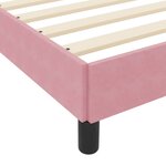 vidaXL Lit à ressorts avec matelas Rose 80 x 210 cm tissu