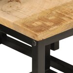 vidaXL Tables basses gigognes 3 Pièces bois massif de manguier et fer