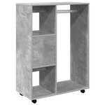 vidaXL Garde-robe Gris béton 80x40x110 cm Bois d’ingénierie