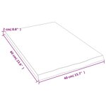 vidaXL Étagère murale 40x60x2 cm bois de chêne massif non traité