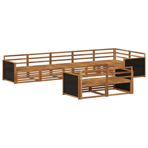 vidaXL Ensemble de canapés d'extérieur 8 pc Naturel