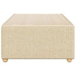 vidaXL Cadre de lit sans matelas crème 90x200 cm tissu