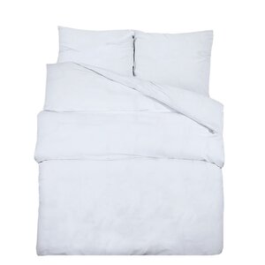 vidaXL Ensemble de housse de couette Blanc 220x240 cm Microfibre