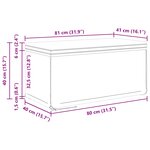 vidaXL Tabouret Bleu 81 x 41 x 40 cm Tissu et bois stratifié