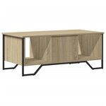 vidaXL Table basse chêne sonoma 100x51x40 cm bois d'ingénierie