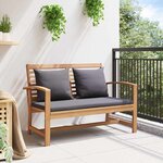 vidaXL Ensemble de canapé de jardin Naturel Bois de teck solide