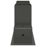 Aide à l'empilement de bois de chauffage 2 Pièces Anthracite Acier