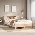 vidaXL Lit bibliothèque sans matelas 120x190 cm bois de pin massif