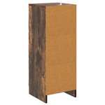 vidaXL Armoire à tiroirs Chêne fumé 33 x 34 5 x 87 cm