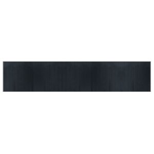 vidaXL Tapis rectangulaire gris 100x1000 cm bambou