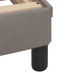 vidaXL Lit avec matelas taupe 90x190 cm tissu