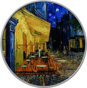 Pièce de monnaie en Argent - Cuivre 2000 Francs g 62.2 (2 oz) Millésime 2025 CAFE TERRACE AT NIGHT