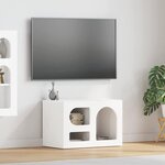vidaXL Meuble TV Blanc 60 x 35 x 40 cm Bois d'ingénierie