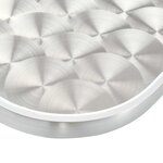vidaXL table Argenté Aluminium et Plastique