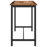 vidaXL table Bois ancien 100 x 50 x 76 5 cm Bois d'ingénierie et acier