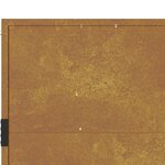 vidaXL Portail de jardin 105x80 cm acier corten