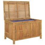 vidaXL Boîte de rangement de jardin 90x52x55 cm Bambou