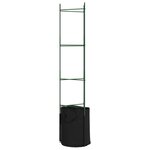 vidaXL Cages à tomates avec sacs à plantes 4 Pièces 154 cm acier et PP