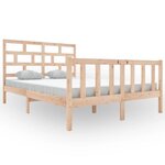 vidaXL Cadre de lit sans matelas bois massif 140x200 cm