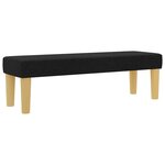 vidaXL Lit à ressorts avec matelas Noir 120 x 190 cm tissu