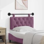 vidaXL Tête de lit suspendue Pourpre Velours