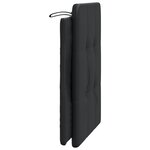 vidaXL Coussin de tête de lit noir 90 cm similicuir