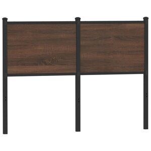 vidaXL Tête de lit chêne marron 120 cm bois d'ingénierie et acier