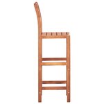 vidaXL Chaises de bar lot de 2 bois d'acacia solide