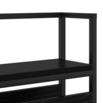 vidaXL Tête de lit de rangement Chêne noir 135 cm Bois d'ingénierie