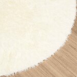 vidaXL Tapis shaggy à poils longs NAVARRA crème 240x240 cm polyester
