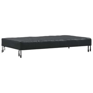 vidaXL Housse de Table Uni Noir 142 x 82 x 15 cm tissu