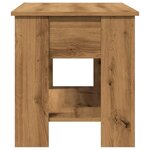 vidaXL Table basse chêne artisanal 101x49x52 cm bois d'ingénierie
