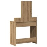 vidaXL Coiffeuse Chêne artisanal 79 x 41 x 140 cm Bois d'ingénierie