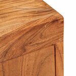 vidaXL Table de chevet Marron 35 x 33 x 48 cm Bois massif d'acacia