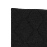 vidaXL Tête de lit LED Noir 160 cm tissu