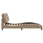 VidaXL Cadre de lit sans matelas Hvar cappuccino 140x200 cm similicuir