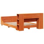 vidaXL Cadre de lit sans matelas cire marron 150x200cm bois pin massif