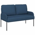 vidaXL Canapés avec coussin 110cm Bleu Contreplaqué